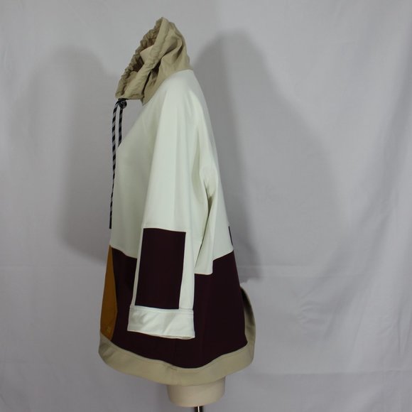 Sweaty Betty Mix It Up Colorblock Sweatshirt - SB6500 - Lily White / Multi - L - Picture 8 of 13